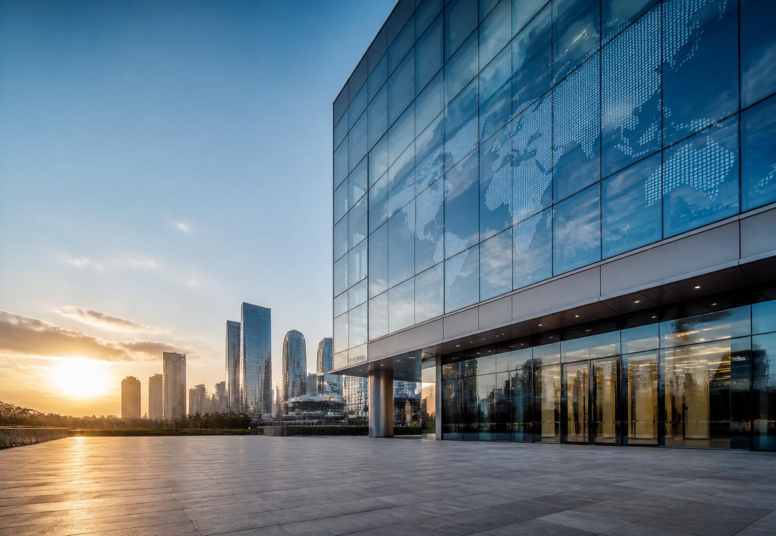 Modern international corporate headquarters